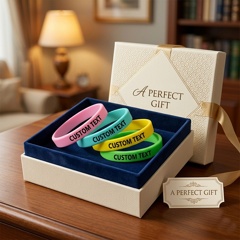 Custom Silicone Wristbands 180pcs Set, Gift for Her/Him